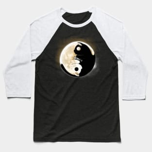 Ying Yang Cats Baseball T-Shirt